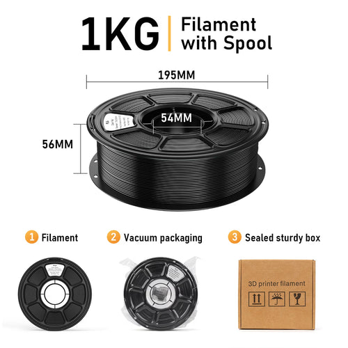 20 Colors PLA Filament 20KG Set, 1KG/Spool, ±0.03mm Precision, Smooth Printing for Most FDM Printers