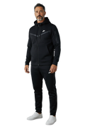 Nike Tech Adult Black with White Nike Logo Tracksuit Set