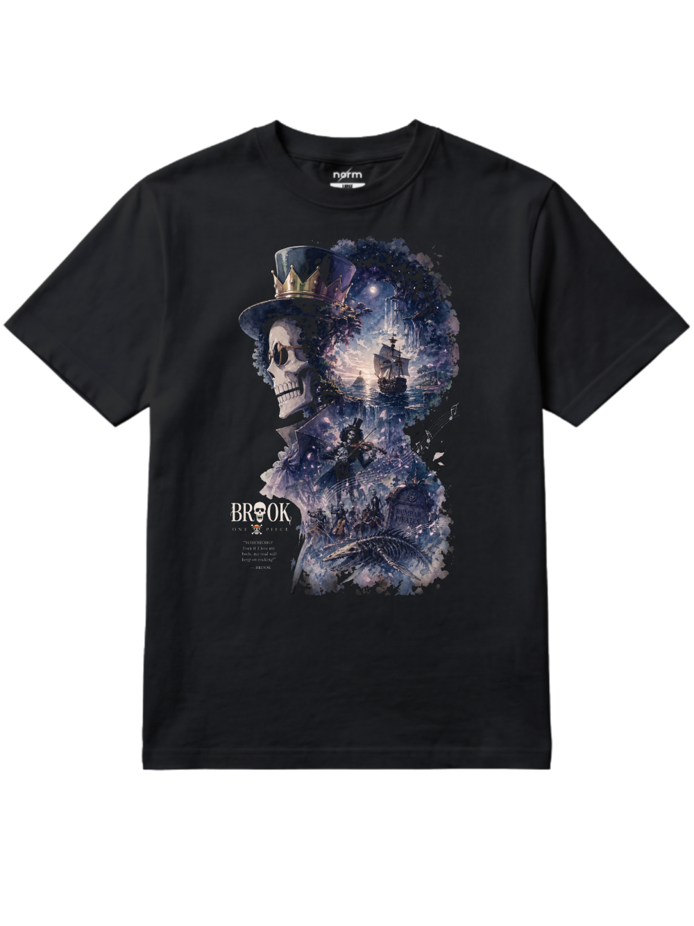 NotNorm One Piece Brook Anime Graphic Tee