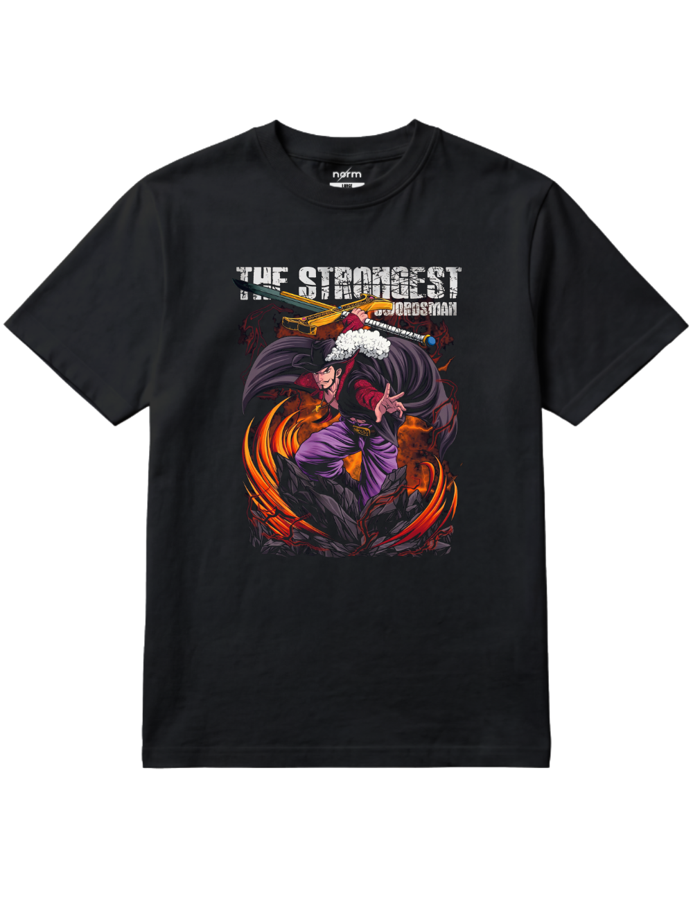 NotNorm One Piece Mihawk Strongest Swordsman Graphic Tee