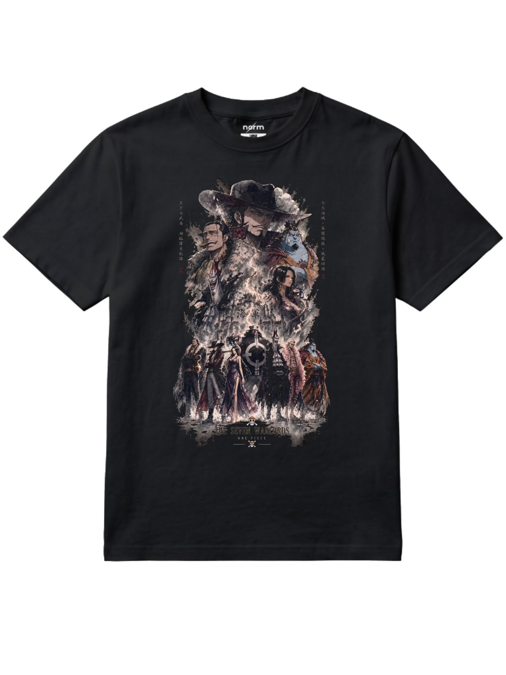 NotNorm One Piece Warlords of the Sea  Anime Graphic Tee