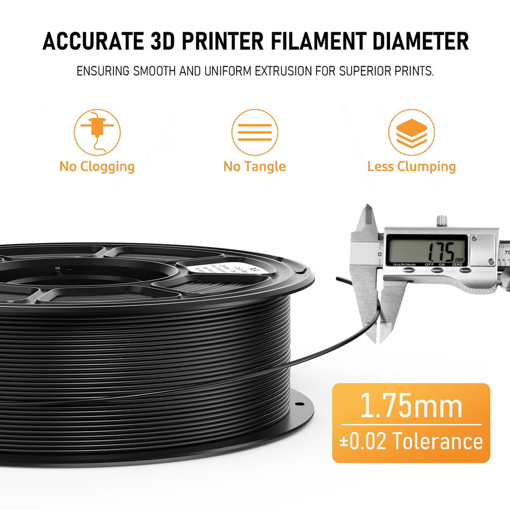 20 Colors PLA Filament 20KG Set, 1KG/Spool, ±0.03mm Precision, Smooth Printing for Most FDM Printers