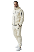 Nike Tech Adult Creme with Black Nike Logo Tracksuit Set