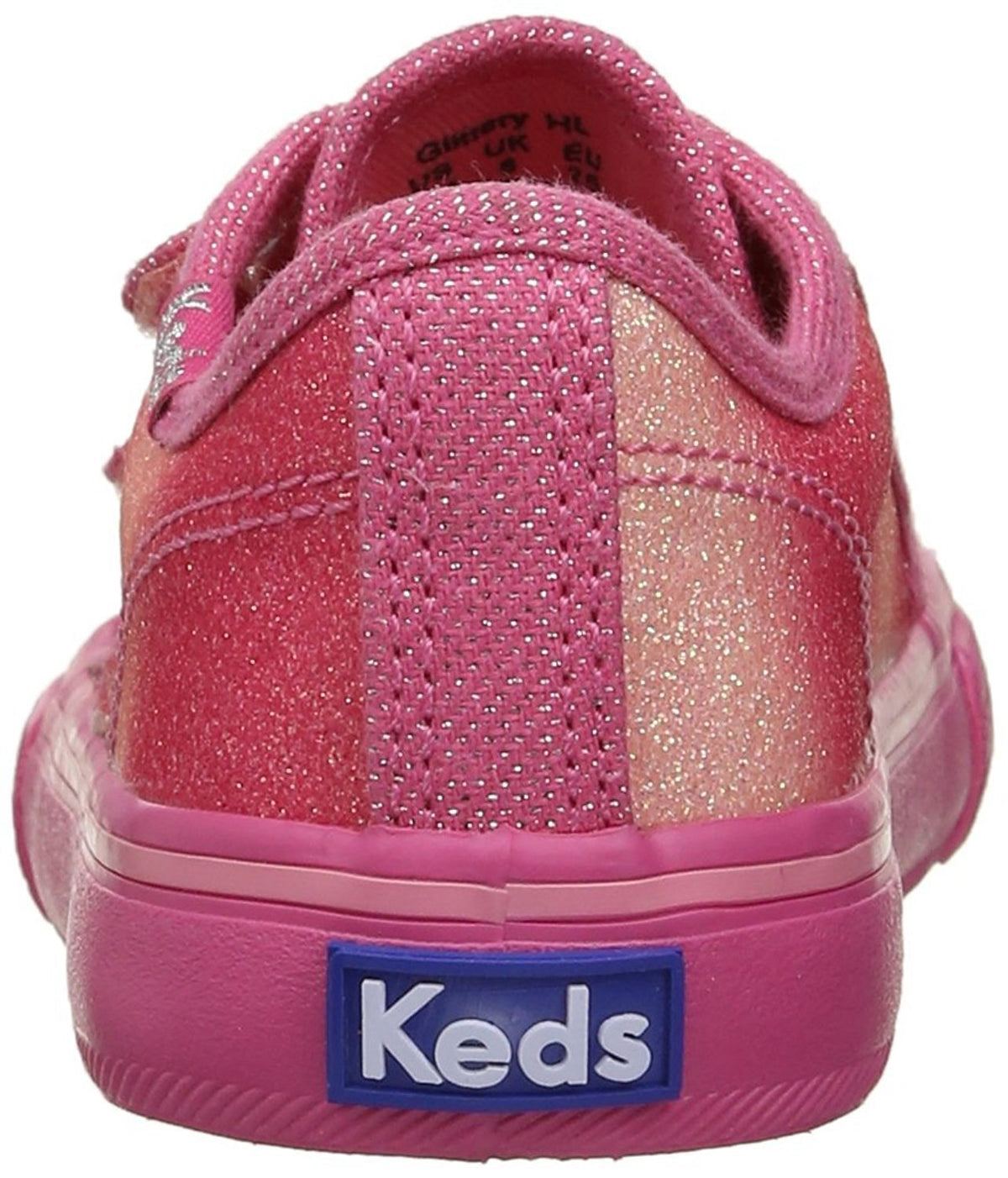 Keds Glittery Hook & Loop Sneaker (Toddler/Little Kid)