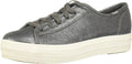 Keds Womens Triple Kick Glitter Suede Sneaker