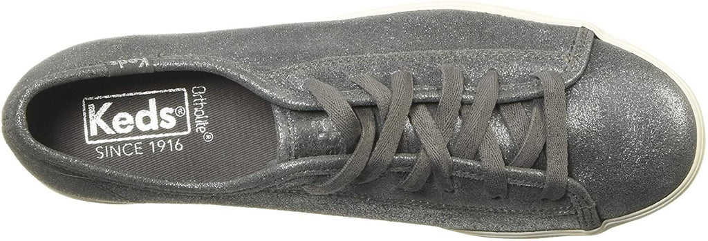 Keds Womens Triple Kick Glitter Suede Sneaker