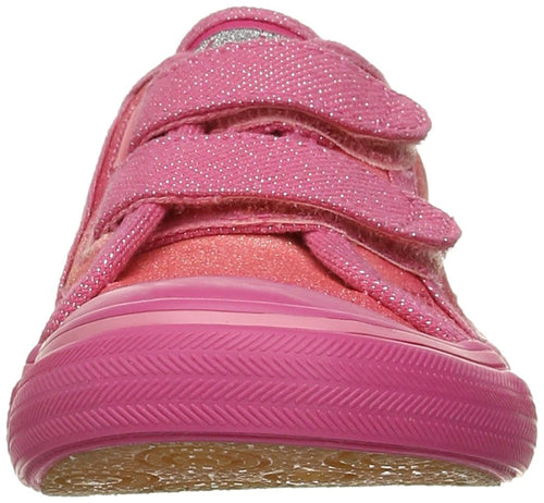 Keds Glittery Hook & Loop Sneaker (Toddler/Little Kid)
